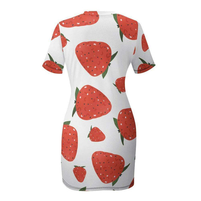 Chic Ivory Short Sleeve Wrap Dress for Women - Ideal for Any Event