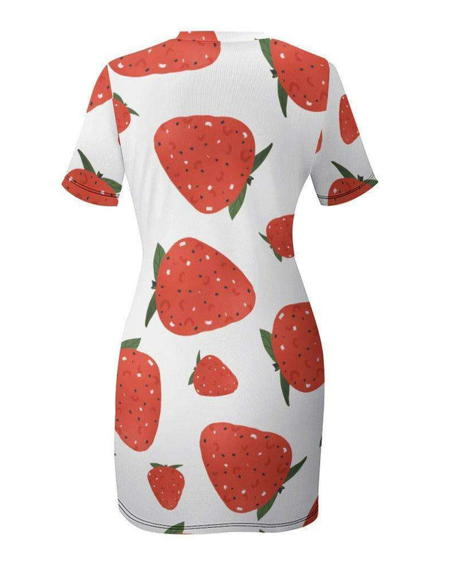 Chic Ivory Short Sleeve Wrap Dress for Women - Ideal for Any Event