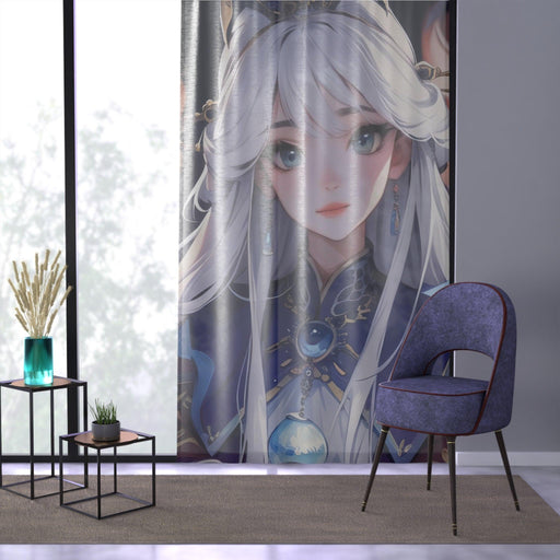 Fantasy Dreamscapes Customizable Window Curtain