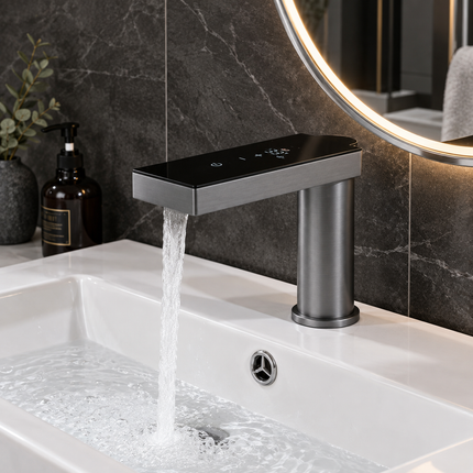 Touchless Sensor Bathroom Faucet with Smart LED Display