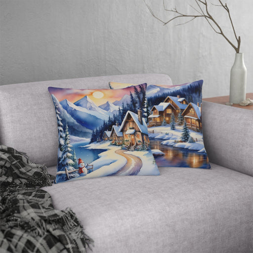 Stain-Free and Waterproof Outdoor Polyester Pillows with Concealed Zipper Printify