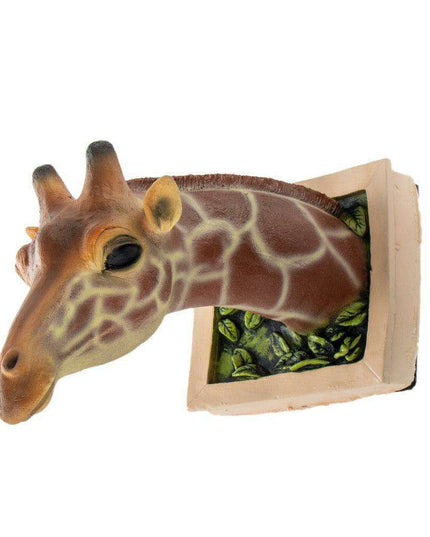 Lifelike 3D Giraffe Wall Sculpture - Bring Nature's Grace into Your Home