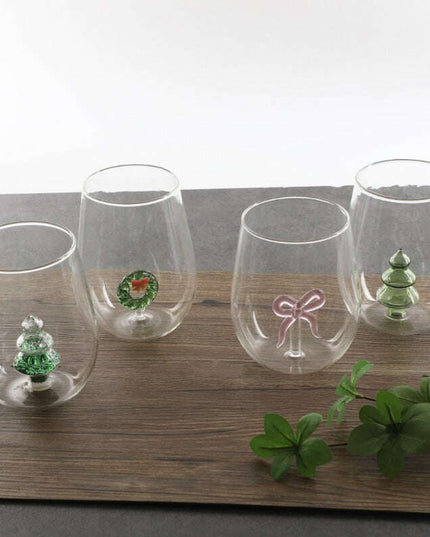 Creative High Borosilicate Glasses Christmas Tree