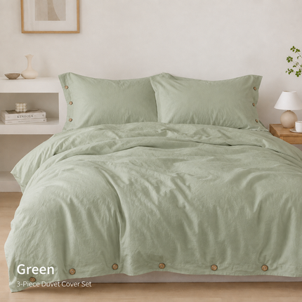 Solid Twist 100% Cotton Duvet Cover Set — 3-Piece Bedding Set Duvet Covers 3pcs-100-cotton-bedding-set-double-duvet-cover-set-220x240-solid-twist-cotton-king-size-bedding-set-quilt-cover-set Home & Garden > Linens & Bedding > Bedding > Duvet Covers