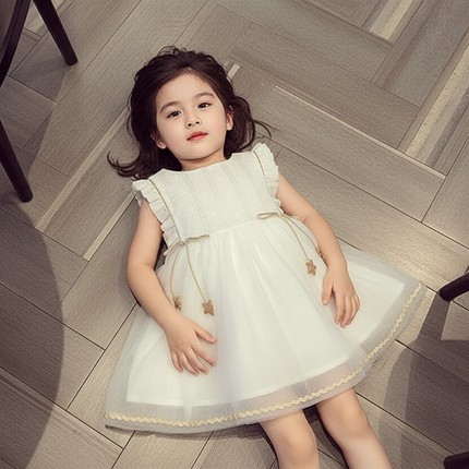 Peekaboo Studio Baby Gauze Dress - Summer Tulle Tutu, Princess Style