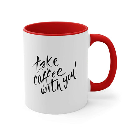 Sophisticated Two-Tone 11oz Custom Accent Coffee Mug for Elegant Mornings