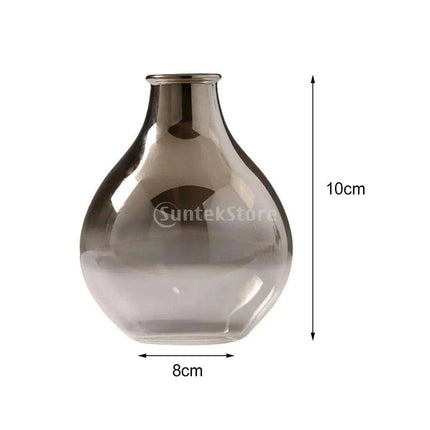 Sophisticated Ash Ombre Glass Vase - Chic Decorative Accent for Any Space