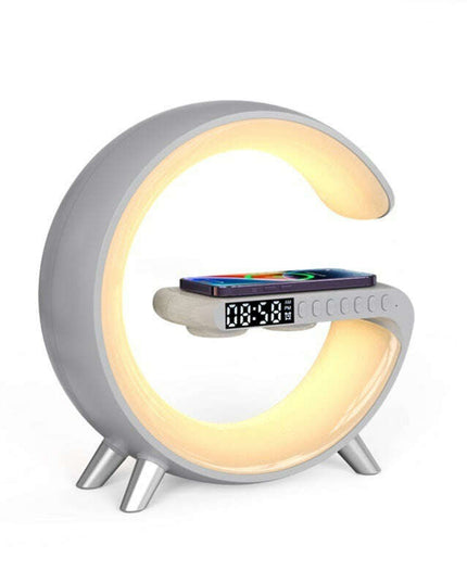 New Intelligent G Shaped LED Lamp Bluetooth Speake Wireless Charger Atmosphere Lamp App Control For Bedroom Home Decor