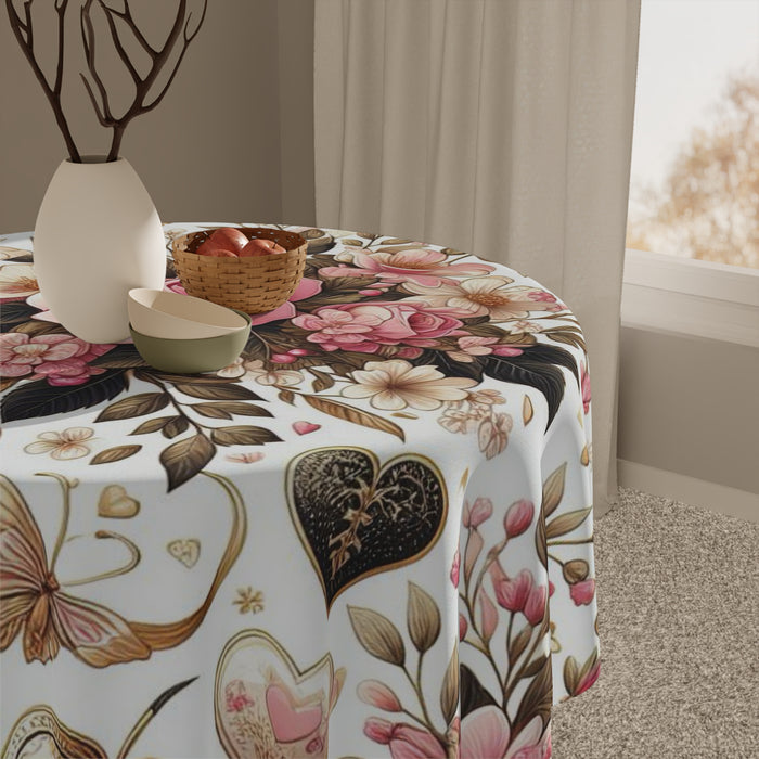 Elegant French Cottage Style Spring Table Cover | Colorful 55.1" x 55.1" Polyester Cloth
