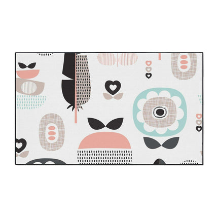 Chic Scandinavian Vintage Area Rug: Modern Floor Mat for Stylish Interiors