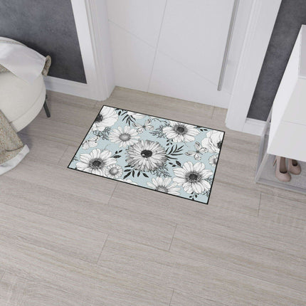 Elegant Floral Executive Area Rug with Enhanced Safety Features