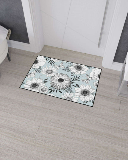 Elegant Floral Executive Area Rug with Enhanced Safety Features