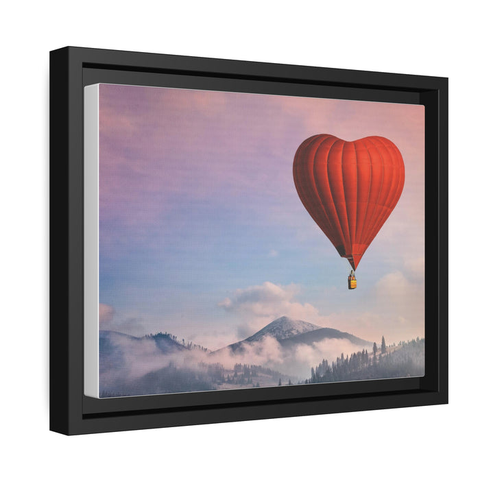 Elite Black Pinewood Framed Canvas Print for Sophisticated Interiors