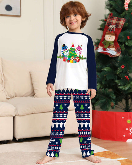 Family Matching Christmas Pajamas Set Xmas Long Sleeve Sleepwear Nightwear For Couples Kids Baby