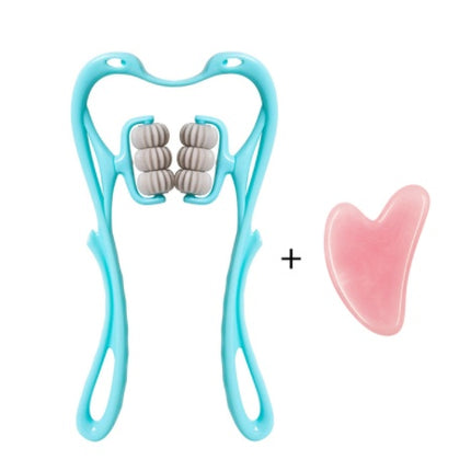 Multifunctional Manual Six-wheel Neck Massager Massage Relieve Roller