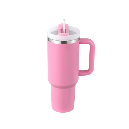 Peekaboo Studio 40 Oz Insulated Tumbler with Handle & Straw, Spill Pro