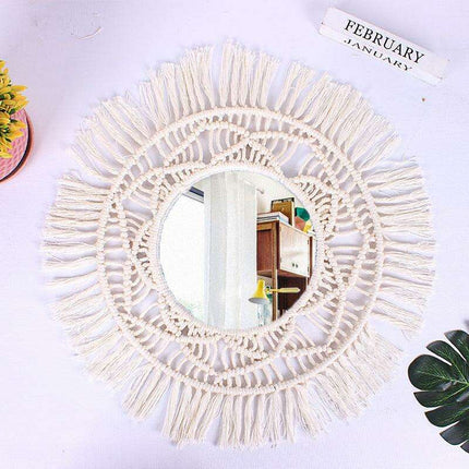 Nordic Chic: Artisan-Made Geometric Acrylic Vanity Mirror