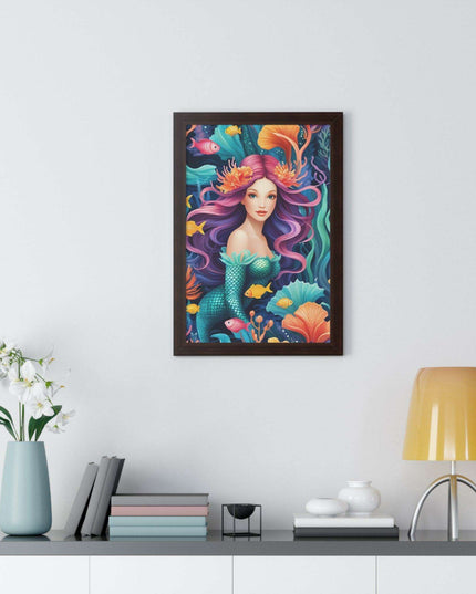 Enchanted Mermaid Retreat Vertical Wall Art - Artisan Designed by Maison d'Elite