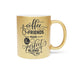 Luxe Metallic Coffee and Friends Mug - Silver/Gold Edition for Holiday Elegance