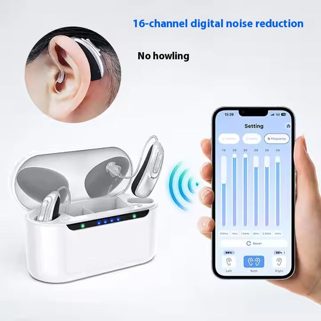 Peekaboo Studio Bluetooth Hearing Aid - 16 Channels, Rechargeable, APP