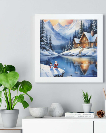 Sustainable Elegance: Eco-Friendly Fantasy Christmas Vertical Wall Art