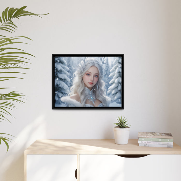 Christmas Glam White Haired Lady Wall Art - Upgrade Your Home Decor