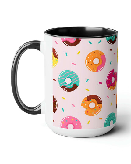 Sophisticated Two-Tone Ceramic Mug Collection - 15oz by Maison d'Elite