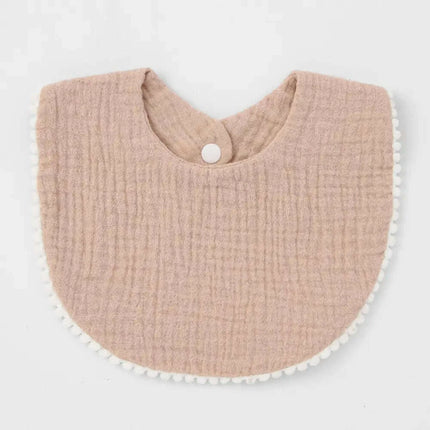 Soft Cotton Baby Bibs with Absorbent Lace - Perfect for Newborns and Toddlers