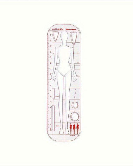 Fashion Design Acrylic Human Figure Template Ruler for Creative Illustrators