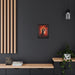 Elegant Love - Luxurious Matte Canvas Art in Sleek Black Pinewood Frame