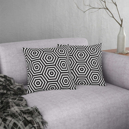 Stylish Waterproof Geometric Floral Throw Pillows for Indoor and Outdoor Decor