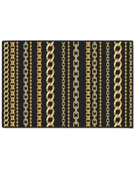 Gilded Links Custom Luxury Floor Rug - Redefine Your Interior Style