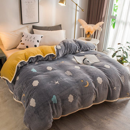 Peekaboo Studio Coral Duvet Cover - Soft Cotton, Elegant Design