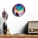 Rainbow Mountain Acrylic Wall Clocks - Vibrant Prints, Keyhole Hanging Slot & Various Sizes