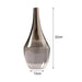 Elegant Ash Gradient Glass Vase - Versatile Home Decor Accent