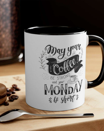 Vibrant Interior Two-Tone 11oz Custom Ceramic Coffee Mug