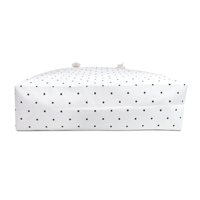 Luxurious Polka Dot Weekender Tote - Your Statement of Style and Sophistication