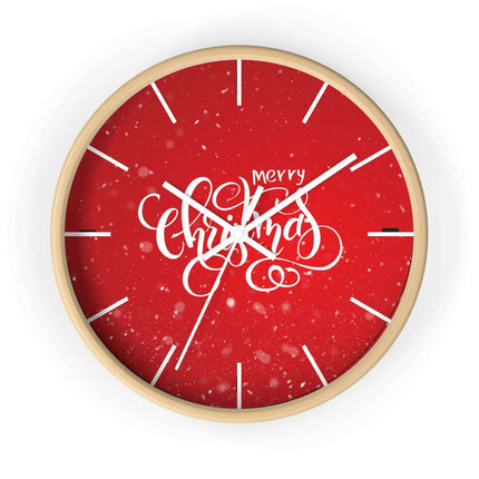 Elegant Holiday Clock with Exquisite Wooden Design by Maison d'Elite