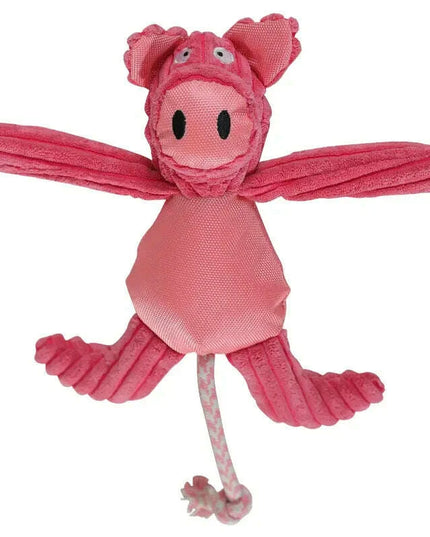 Plush Cartoon Animal Dog Toys - Bite-Resistant Cattle and Pig Designs