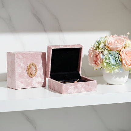 VelvetJewelry Box Ring Necklace Packaging Box