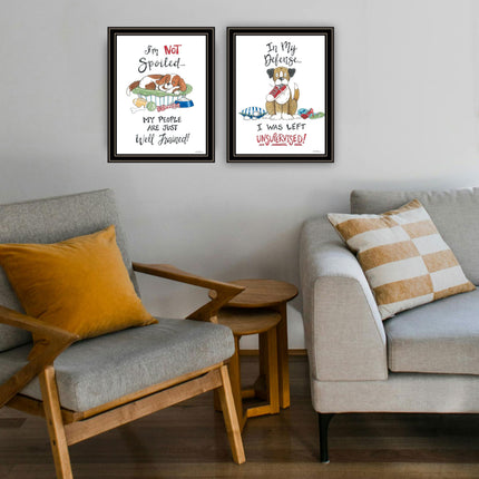 Deb Strain 2-Piece Black Framed Wall Art Set - Unsupervised Design, Mu
