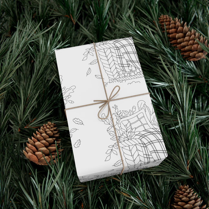 Cozy Fall Exquisite USA-Made Gift Wrap Paper
