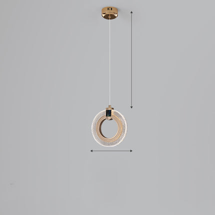 Light Luxury Postmodern Extremely Simple Head Small Chandelier