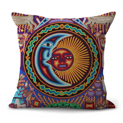 Decorative Pattern Cushion Pastoral Pillow Plaid Set Furniture Decorat