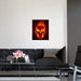 Skull Fire Art Prints - Elegant Matte Posters for Contemporary Home Decor