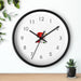 Holiday Elegance Wooden Frame Wall Clock