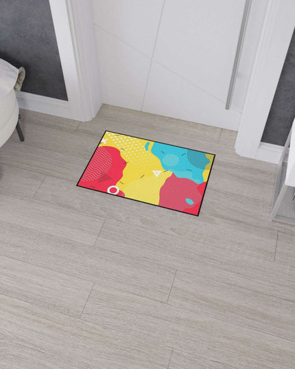 Elegant Geometric Area Rug with Stylish Black Trim by Elite House