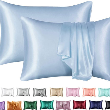 Silk Solid Color Satin Pillowcase Envelope Pillow