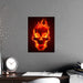 Skull Fire Art Prints - Elegant Matte Posters for Contemporary Home Decor