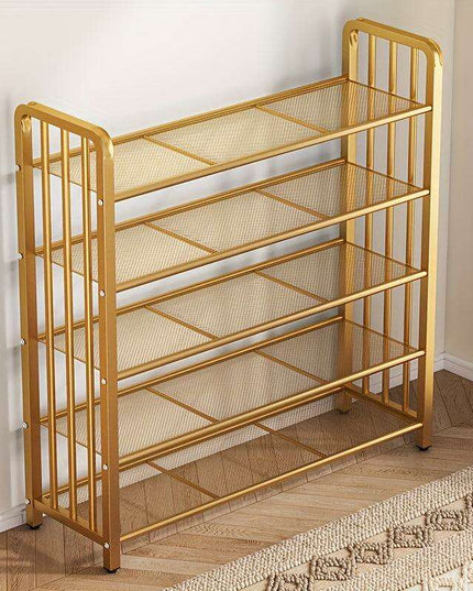 Elegant Metal Shoe Organizer for 12-20 Pairs: A Chic Storage Solution for Every Room